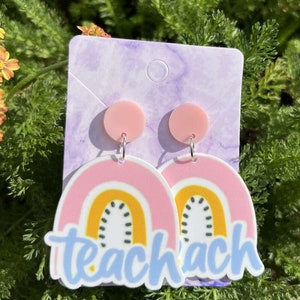 Teacher Earrings / Teacher Appreciation / Teacher gift / educator gift / education/ elementary teacher