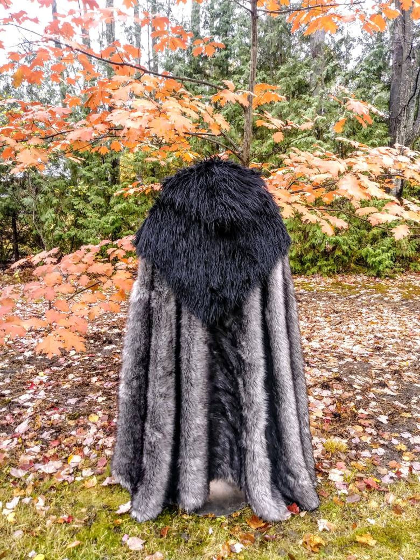 Fur Coat Wolf Fur Pelt Men's Women's Cloak Festival Etsy Canada