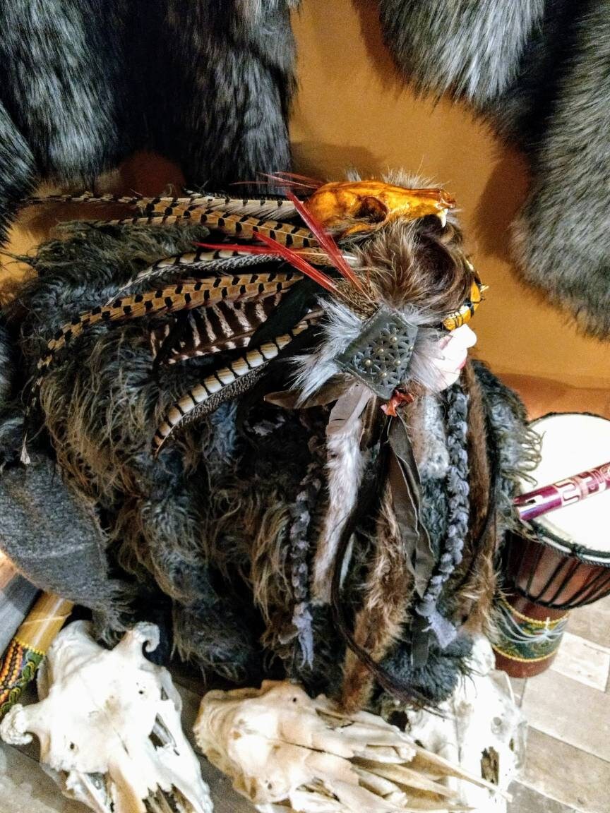 Owl Feather Headdress Headband Festival 