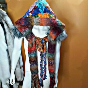Hooded cape festival hat clothing accessories outfit women oversized hood shawls and wraps cape for women dreadlock hat patchwork jacket