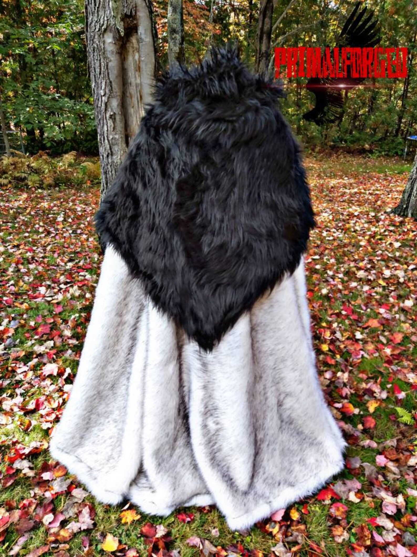 Dire Wolf Cloak Fur Cloak Mangolian Fur Warm Coat Custom Cloak Etsy