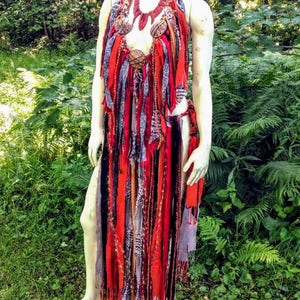 Burning Man Kostüm, Wicca Fashion, Schamanenkostüm, Fee, Tribal Fashion, Custom Made, Boho Rock, Hexenmode, Lendenschurz