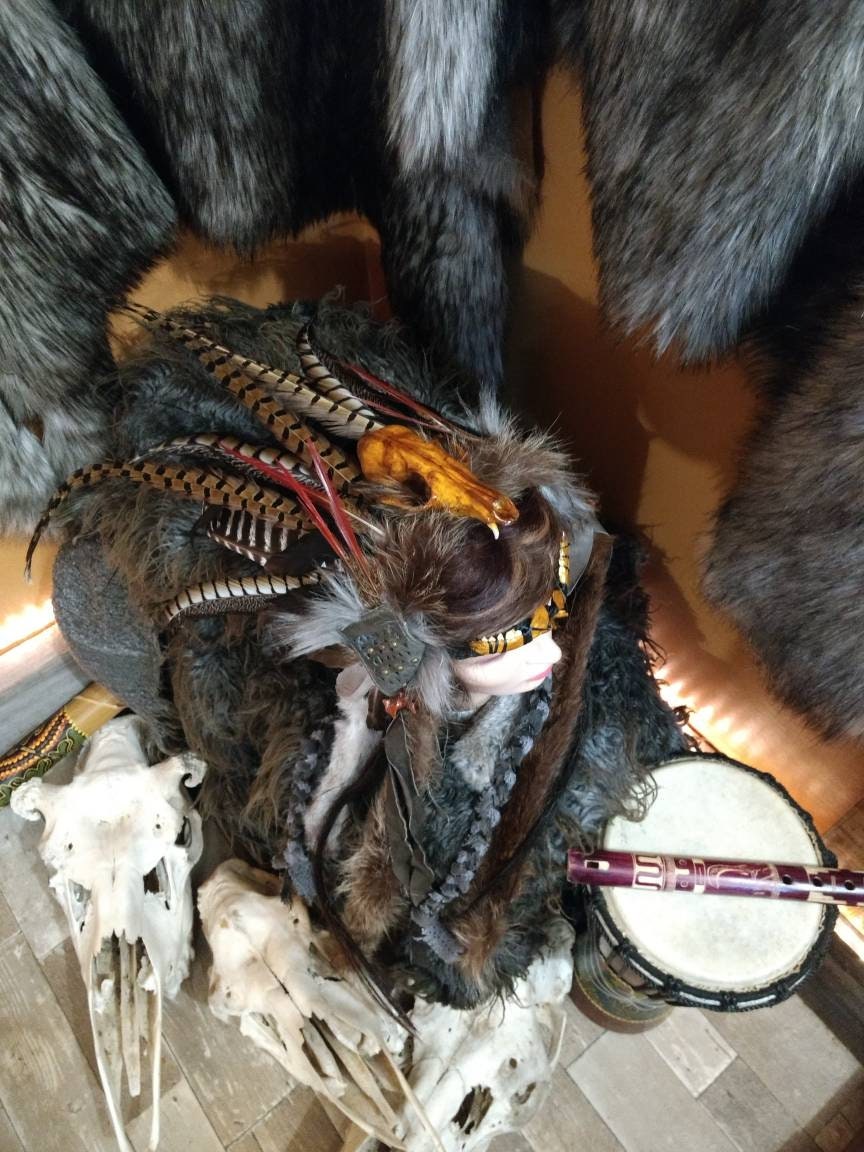 Owl Feather Headdress Headband Festival 