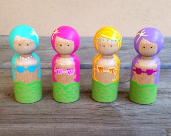 Juego de muñecas de sirena