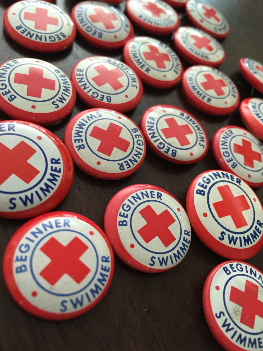 Beginner Swimmer Button - Etsy
