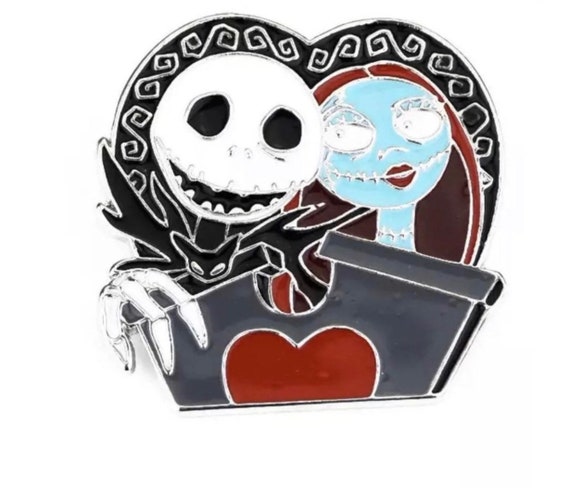 Jack & Sally Enamel Pin