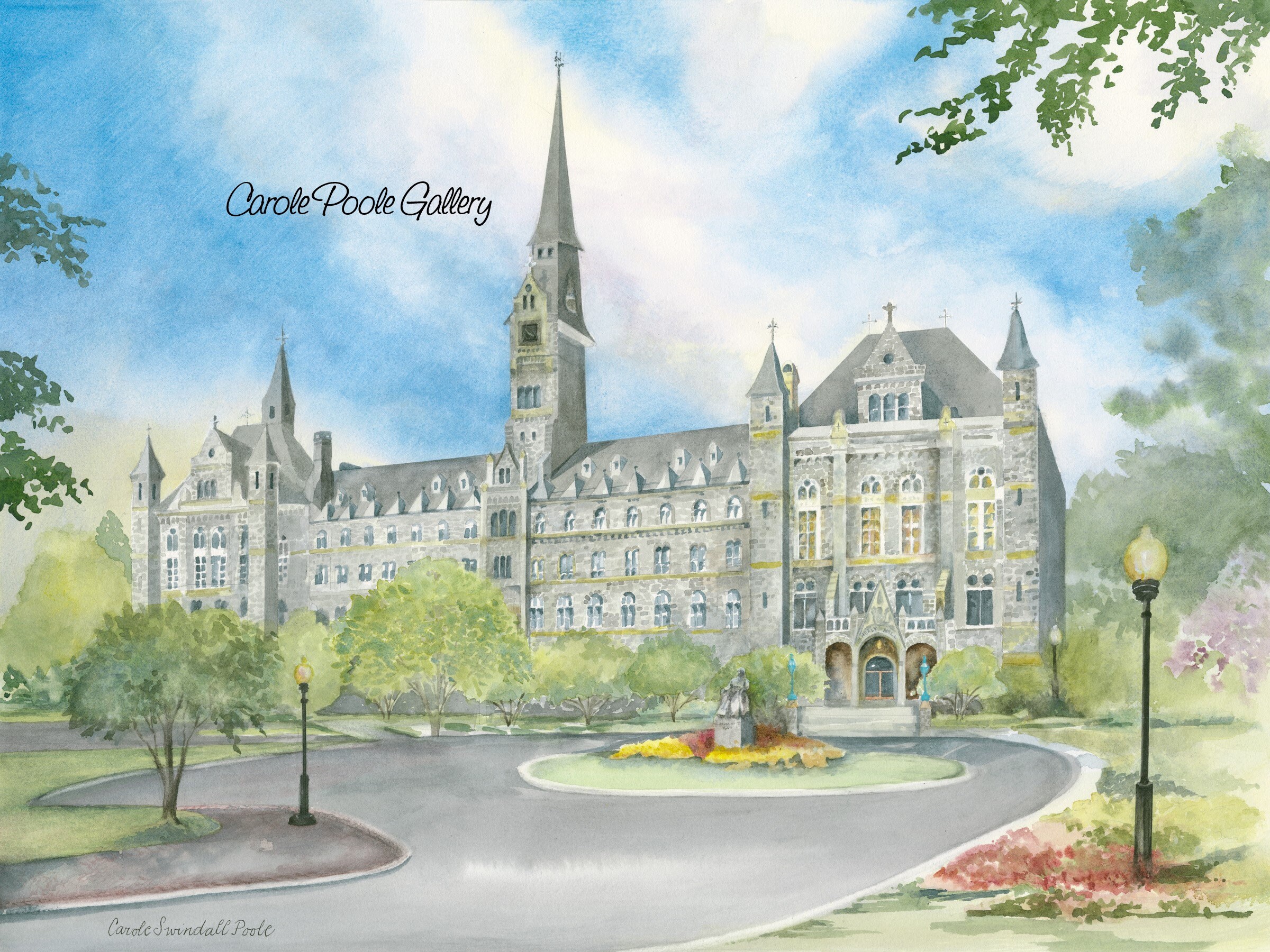 PRINT of University / Healy Hall / Print from Etsy