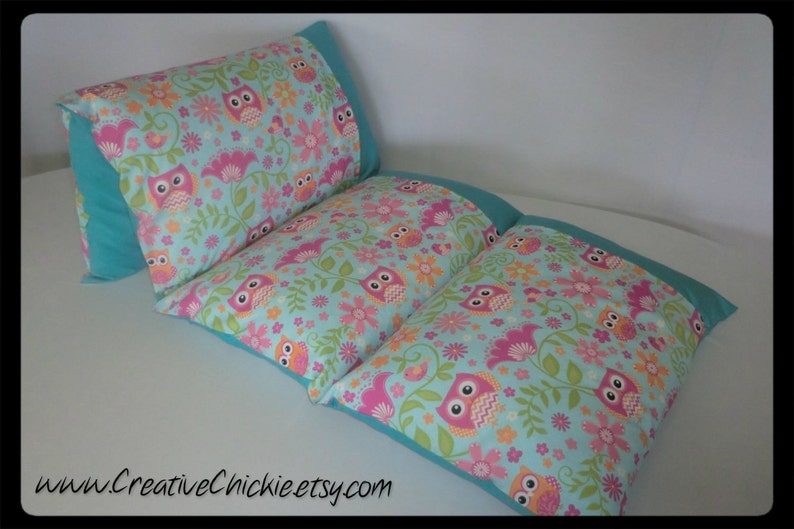 Pillow Mattress Owls Pillow bed Sleepover Bed Personalized Owl Pillow Bed Girl Pillow Bed Children/'s Pillow Bed