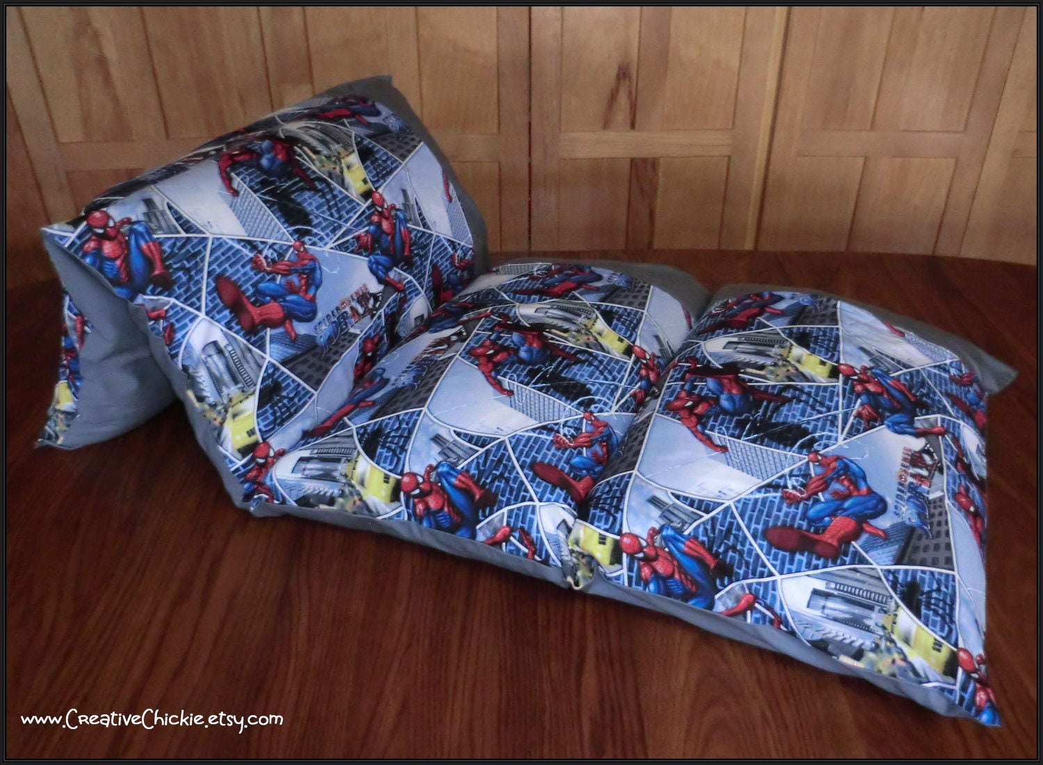Personalized Pillow Bed with Spiderman fabric Boy Pillow Bed Etsy