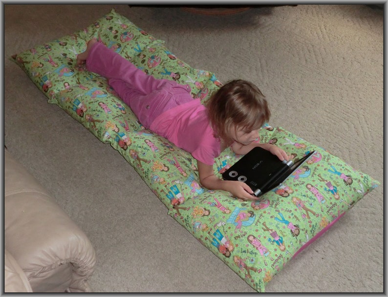 EXTRA LONG Nap Mat College Study Bed Polka dot Pillow Bed Pillow Mattress Children/'s Pillow Bed Sleepover Bed
