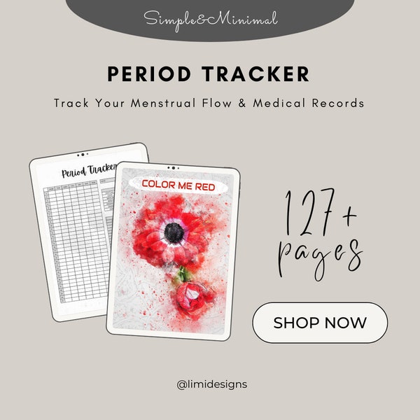 Period Calendar for Girls - Etsy