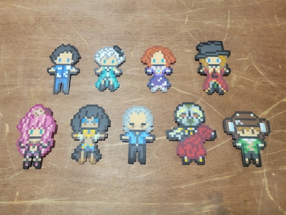 Zero Escape Virtue's Last Reward (VLR) Inspired Perlers (Sigma, Phi, Luna,  Dio, Clover, Alice, Tenmyouji, K, Quark)