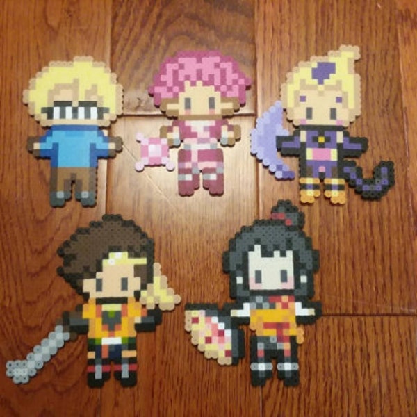 CL Inspired Perlers (Jeremie Belqois, Aelita Hopper, Odd Della Robbia, Ulrich Stern, Yumi Ishiyama