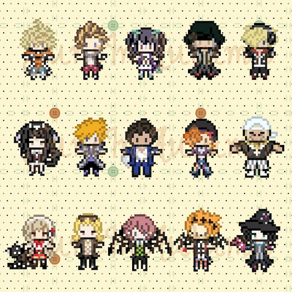 World Ends With You Neo Twewy Perlers Etsy Finland