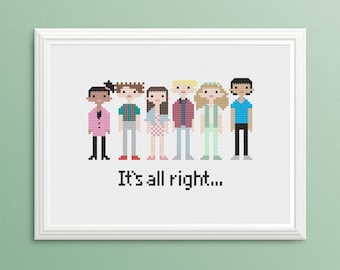 Saved By The Bell Cross Stitch Pattern PDF/Instant Download