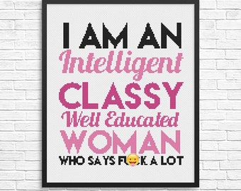 Well Educated Woman Typestitch