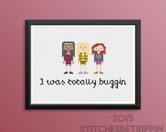 Clueless Cross Stitch Pattern PDF Instant Download