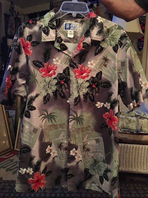 Fine Robert J. Clancey RJC Men's Hawaiian Shirt