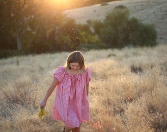 Patrón de costura para minivestido con mangas abullonadas / Estilo cottagecore fluido con lazo frontal, ideal para principiantes (PDF)