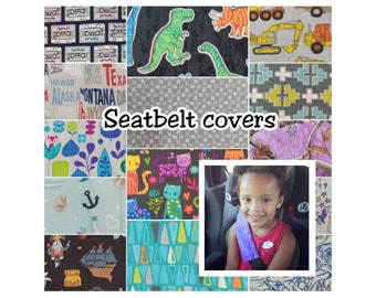 Seatbelt cover for adults and children, fabric seatbelt cover, padded seatbelt cover, boys and girls