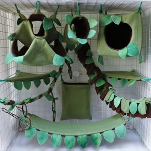 Forest 3-Piece Custom Sugar Glider Cage Set