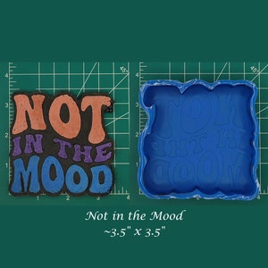Not in the Mood  Silicone Freshie Mold - Silicone Mold - Freshie Mold - Resin Mold - Candle Mold -Soap Mold -Aroma Bead Mold