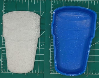 Double Styrofoam Cup Silicone Freshie Mold - Silicone Mold - Freshie Mold - Resin Mold - Candle Mold - Soap Mold - Aroma Bead Mold
