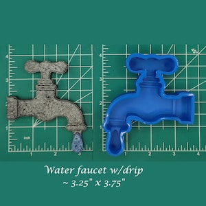 Water Faucet Silicone Freshie Mold - Silicone Mold - Car Freshie Mold - Resin Mold - Candle Mold - Soap Mold - Aroma Bead Mold
