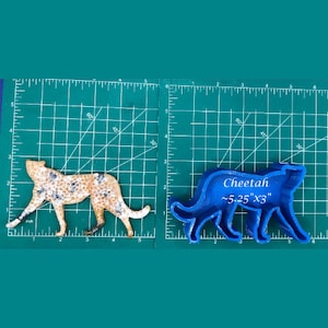 Cheetah Silicone Freshie Mold - Silicone Mold - Car Freshie Mold - Resin Mold - Candle Mold - Soap Mold - Aroma Bead Mold