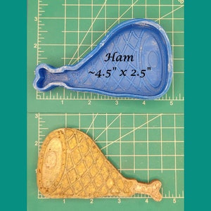 Baked Ham Silicone Freshie Mold - Silicone Mold - Freshie Mold - Resin Mold - Candle Mold - Soap Mold - Aroma Bead Mold