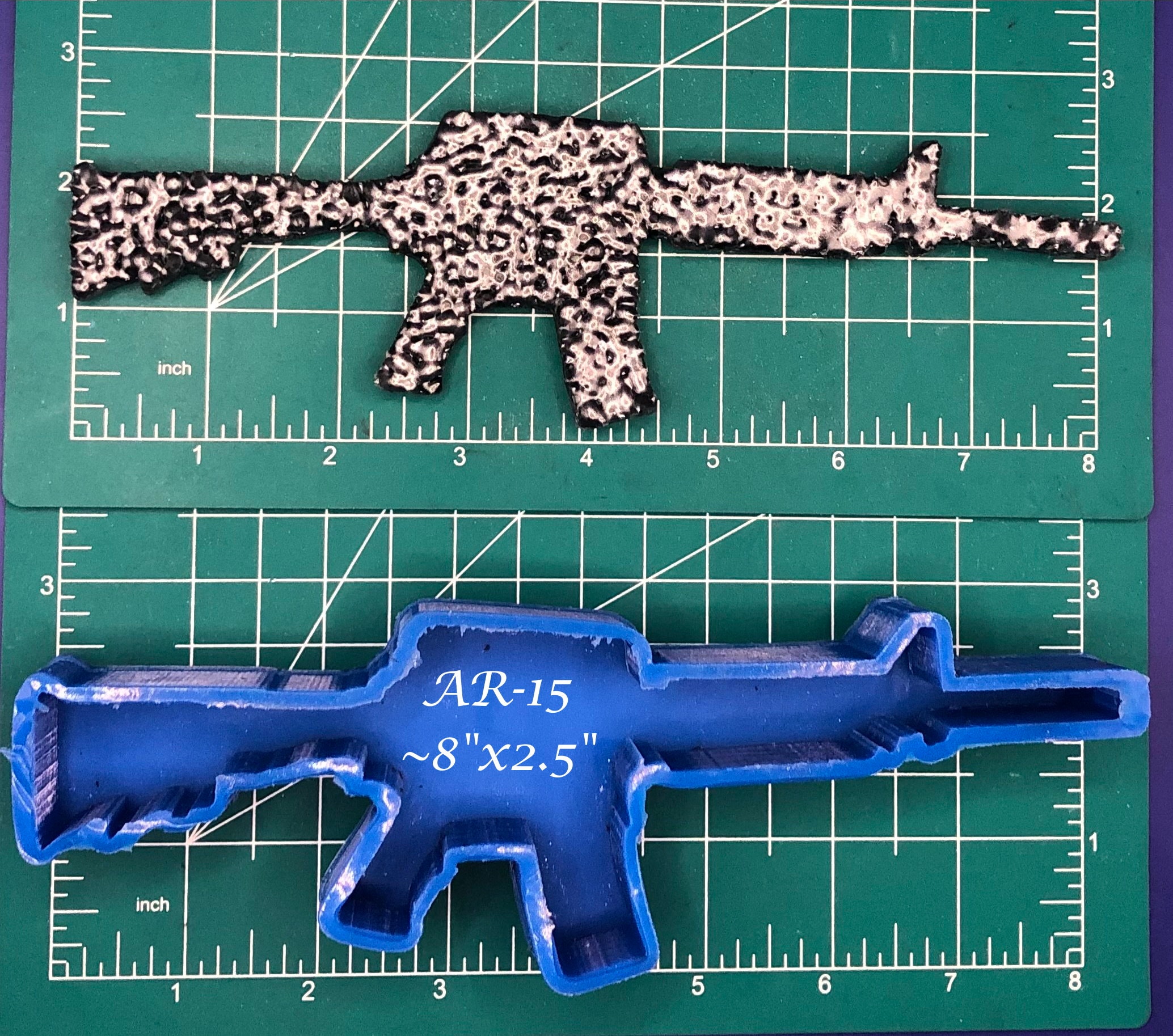 AR15 Rifle Silicone Freshie Mold - Silicone Mold - Freshie Mold
