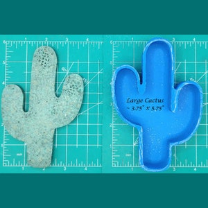 Large Cactus Silicone Freshie Mold - Silicone Mold - Car Freshie Mold - Resin Mold - Candle Mold - Soap Mold - Aroma Bead Mold