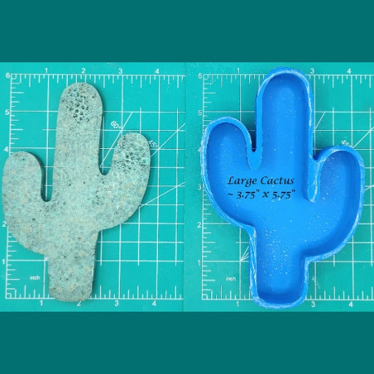 Potted Cactus Silicone Freshie Mold Size 1.75 Wide x 4 Long x 1