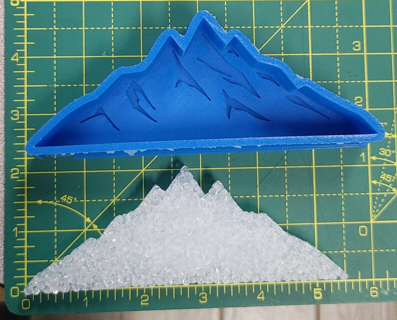 Mountain silicone mold for aroma beads and freshies Etsy