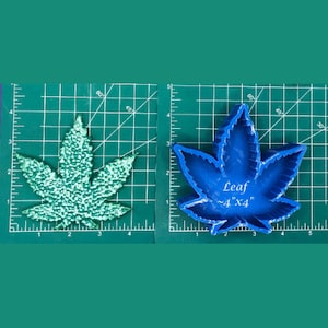Cannabis Pot Leaf Weed Silicone Rubber Mold for Cake Candy 