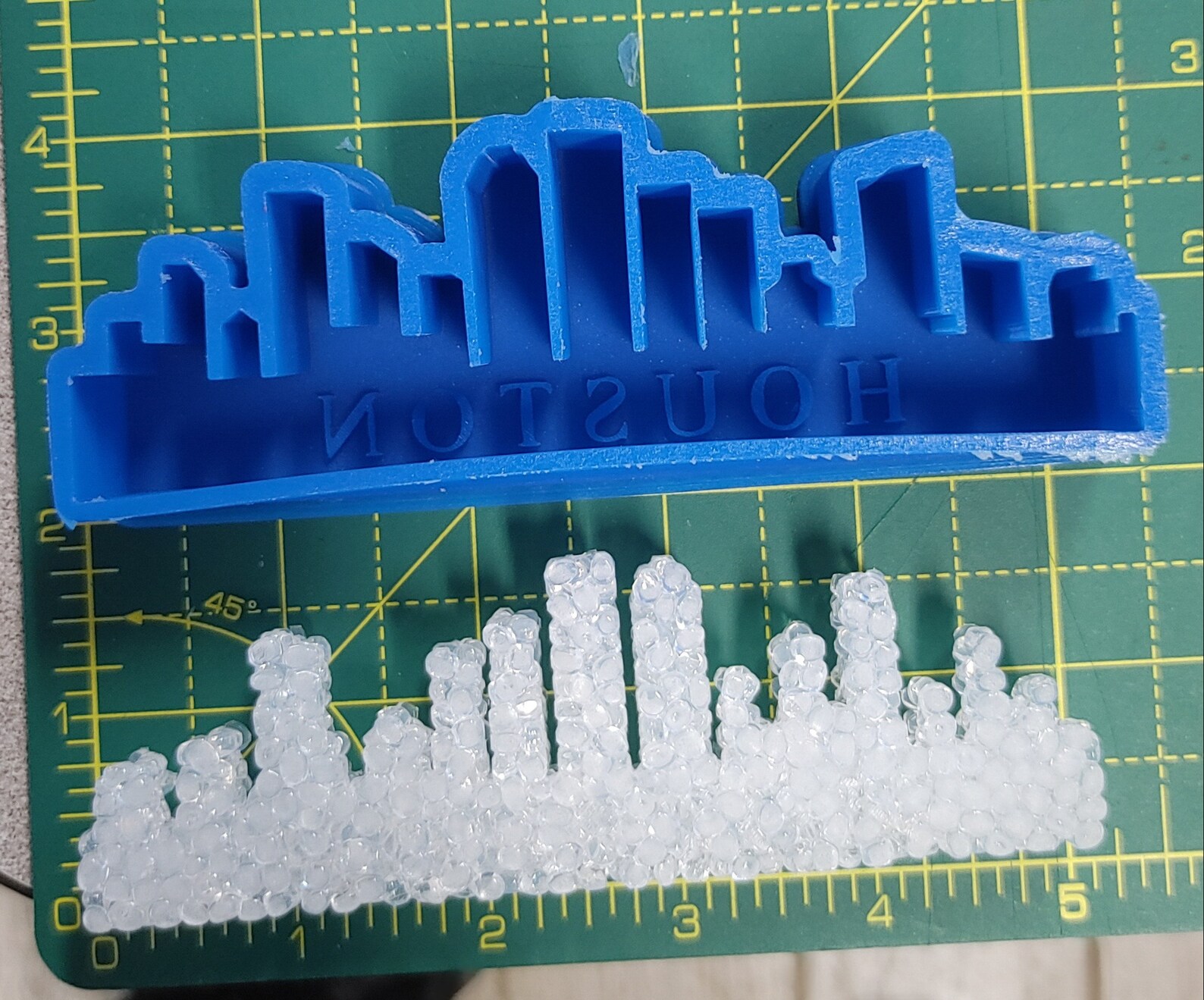 Silicone molds for aroma beads/freshies Houston Skyline Etsy