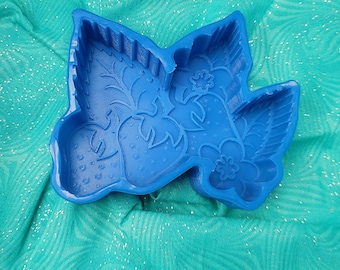 Strawberries Silicone Freshie Mold - Silicone Mold - Car Freshie Mold - Resin Mold - Candle Mold - Soap Mold - Aroma Bead Mold