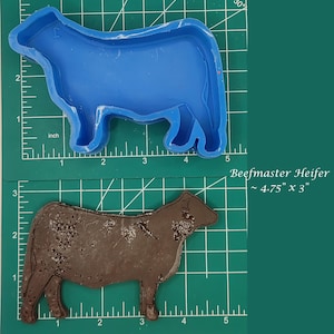 Beefmaster Heifer Silicone Freshie Mold - Silicone Mold - Freshie Mold - Resin Mold - Candle Mold - Soap Mold - Aroma Bead Mold