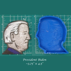 Biden Silicone Freshie Mold - Silicone Mold - Car Freshie Mold - Resin Mold - Candle Mold - Soap Mold - Aroma Bead Mold