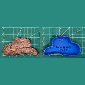 Cowboy Hat Silicone Freshie Mold - Silicone Mold - Freshie Mold - Resin Mold - Candle Mold - Soap Mold - Aroma Bead Mold