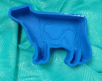 Dairy Cow with spots Silicone Freshie Mold - Silicone Mold - Car Freshie Mold - Resin Mold - Candle Mold - Soap Mold - Aroma Bead Mold