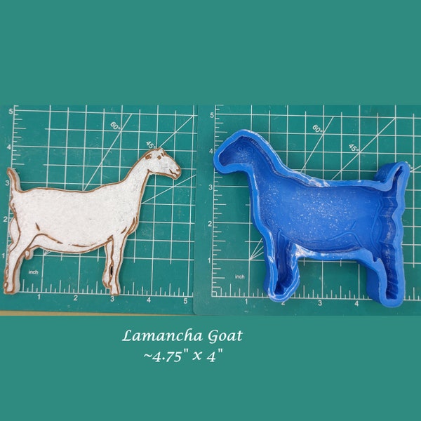 Show Goat - LaMancha - Silicone Freshie Mold - Silicone Mold - Freshie Mold - Resin Mold - Candle Mold - Soap Mold - Aroma Bead Mold