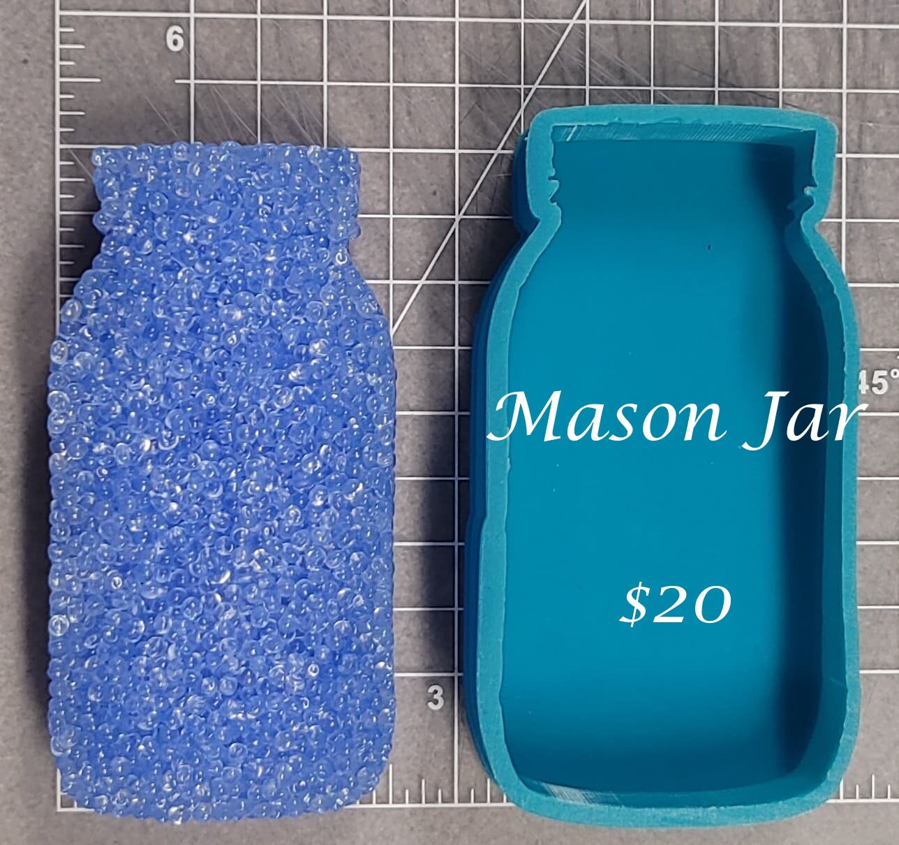 Mason Jar silicone mold for aroma beads and freshies Etsy
