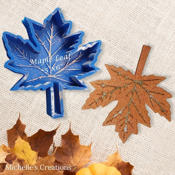 Fall Freshie Mold Maple Leaf -Silicone Freshie Mold - Silicone Mold - Car Freshie Mold - Resin Mold - Wax Mold - Soap Mold - Aroma Bead Mold