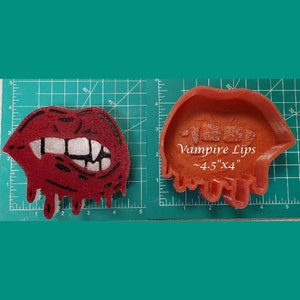 Vampire Lips Silicone Freshie Mold - Silicone Mold - Car Freshie Mold - Resin Mold - Candle Mold - Soap Mold - Aroma Bead Mold