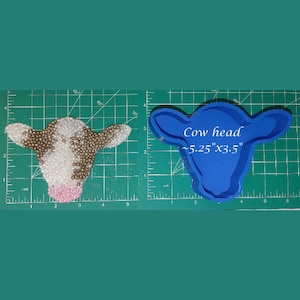 Made to Order Custom Food Safe Silicone Candy Molds Cute Cow and Cowbell 