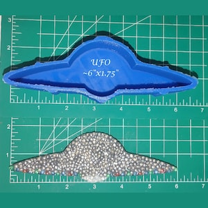 UFO Silicone Freshie Mold - Silicone Mold - Car Freshie Mold - Resin Mold - Candle Mold - Soap Mold - Aroma Bead Mold