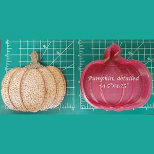 Detailed Pumpkin Silicone - Freshies, Silicone Molds, Silicone Freshie Mold, Molds for Freshies, Aroma Bead Molds.