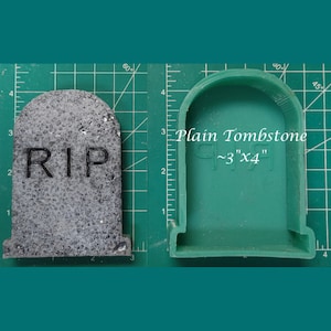 Tombstone Silicone Freshie Mold - Silicone Mold - Car Freshie Mold - Resin Mold - Candle Mold - Soap Mold - Aroma Bead Mold