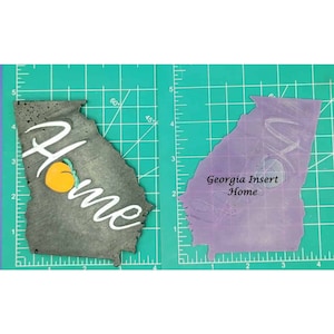 Georgia - Flat Front -mold and inserts -  Silicone Freshie Mold - Silicone Mold - Car Freshie Mold - Resin Mold - Candle Mold - Soap Mold